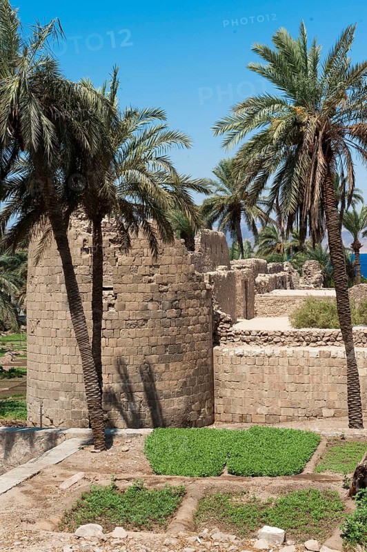 Herb garden in front of Mamluk castle