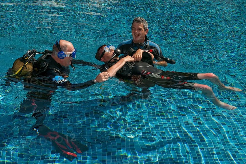Disabled Diver with Instructor