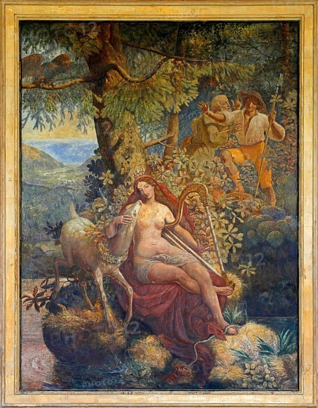 Mural The Mermaid of the Wild Lake