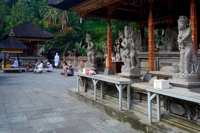 Worshippers praying