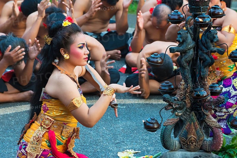 Balinese Kecak dance performance