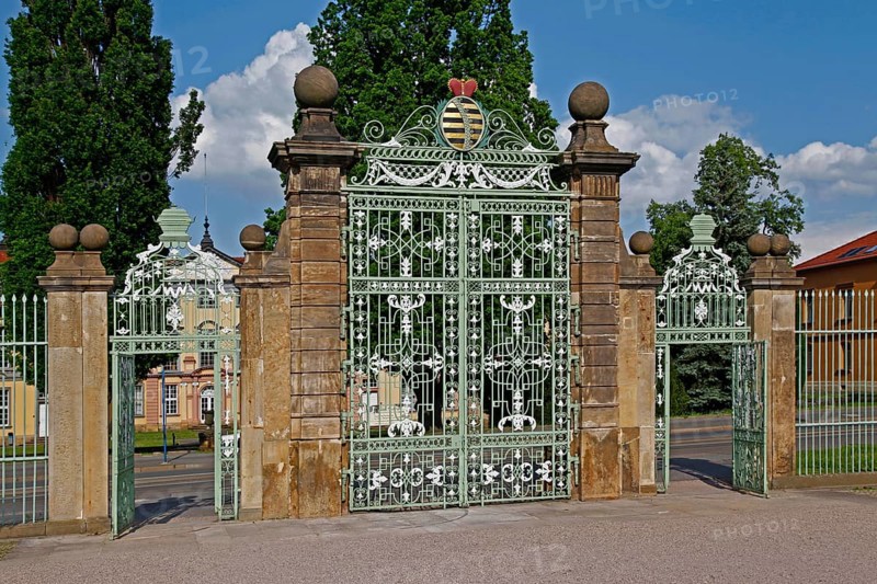 Wrought-iron gate