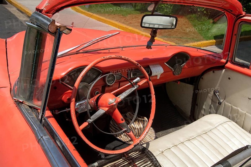Steering wheel from Chevrolet classic car