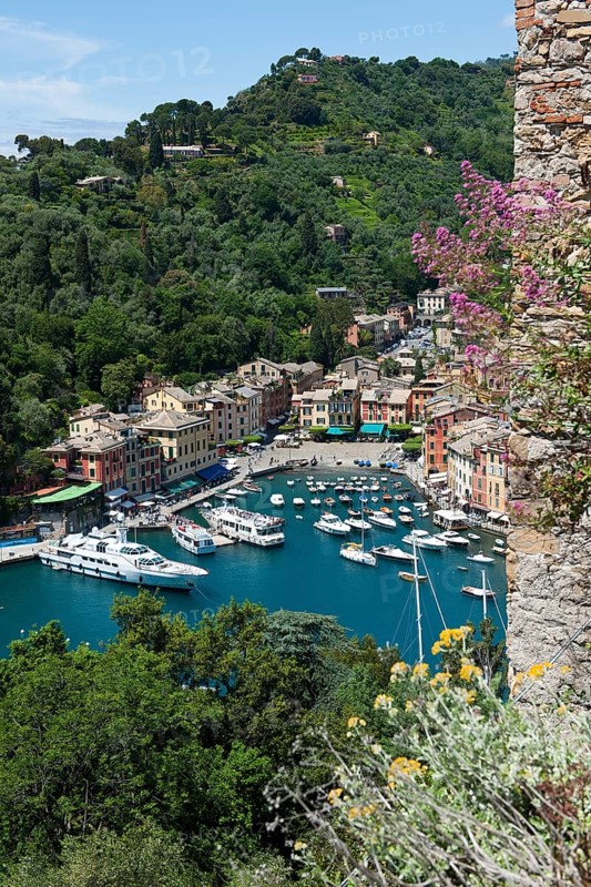 View from Castello Brown on Portofino Harbour