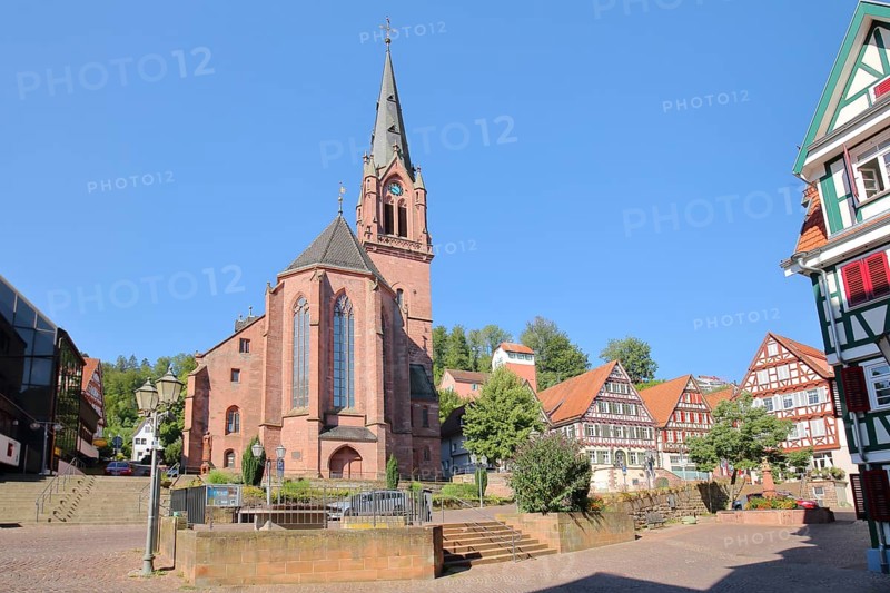 Neo-Gothic St. Peter and Paul Town Church in Calw