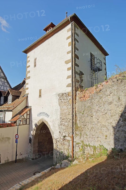 Historic Lucifer Tower built in 1293 in Horb am Neckar