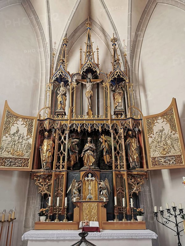 Baptistery in the St. Oswald Church