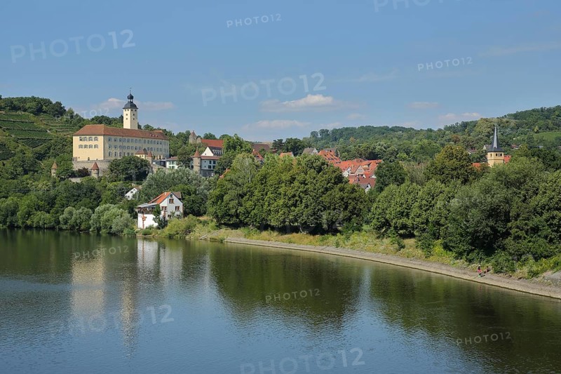 Horneck Castle with Neckar River in Gundelsheim