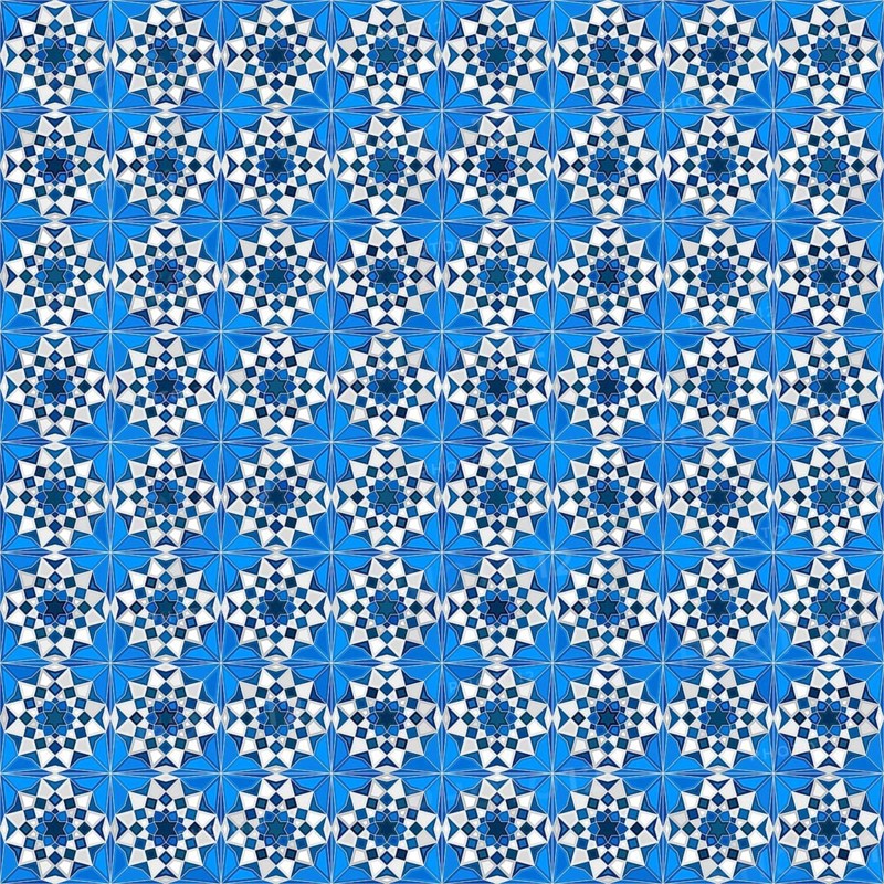 Islamic geometric seamless vector pattern
