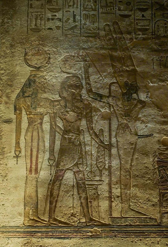 Creator god Min with erect penis