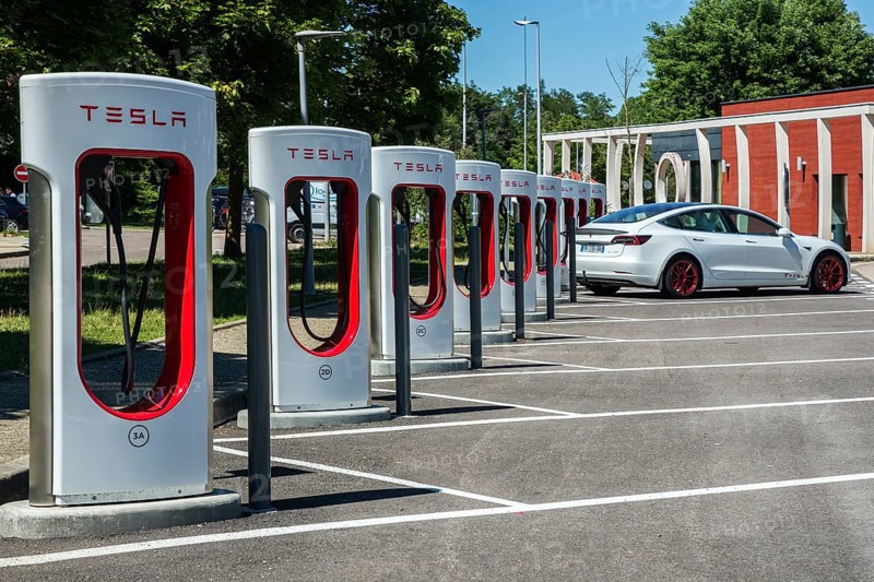 Charging stations for electric cars