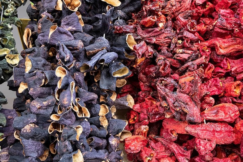Dried vegetables in Sanliurfa