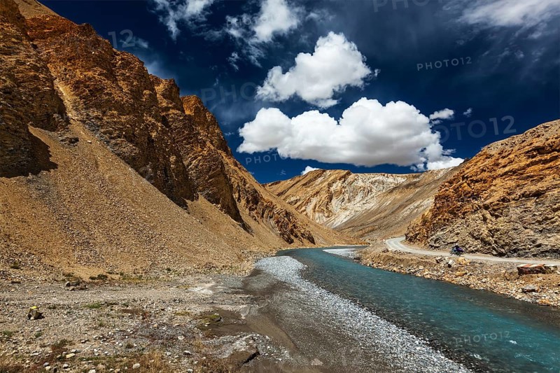 Himalayan landscape in Hiamalayas. Himachal Pradesh