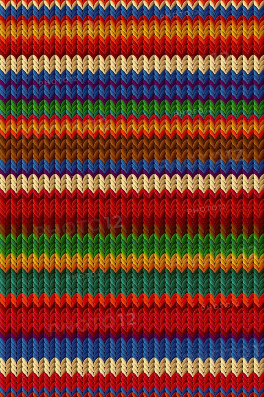 Knitted poncho vector texture