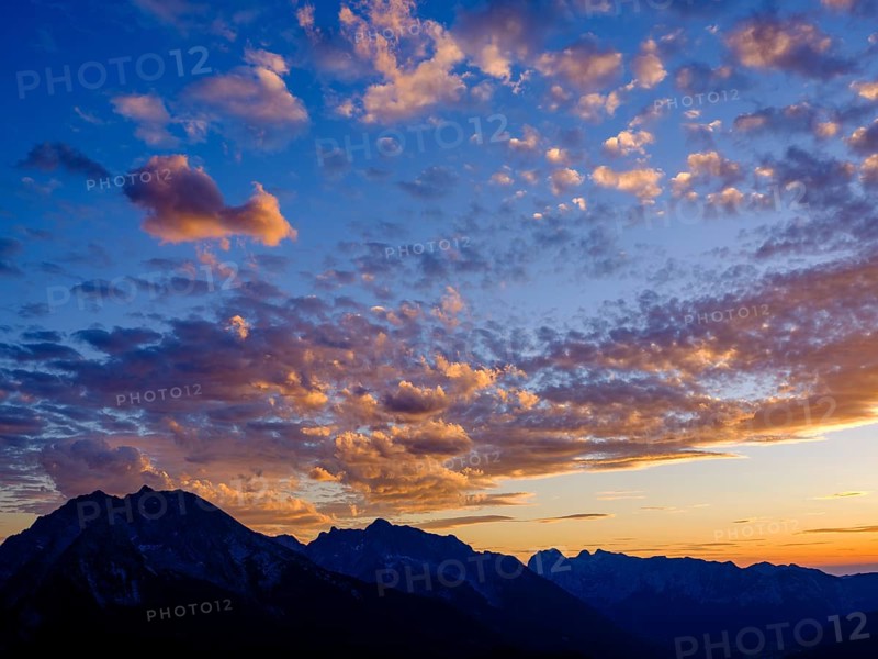 Silhouette of Watzmann