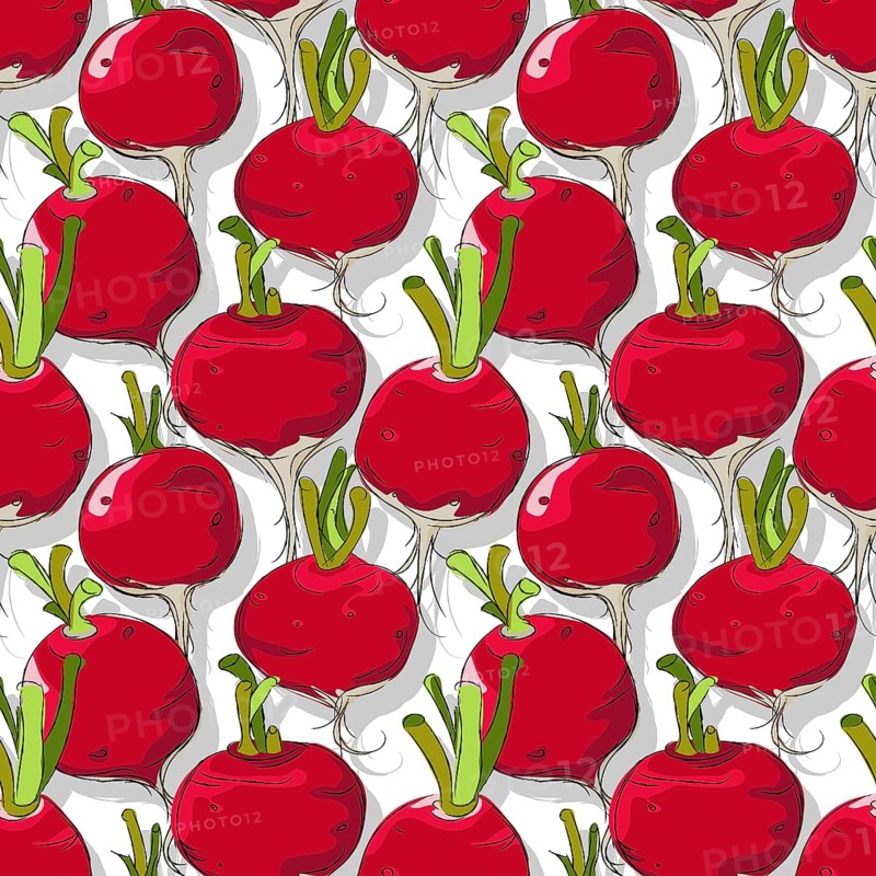 Radishes repeating pattern