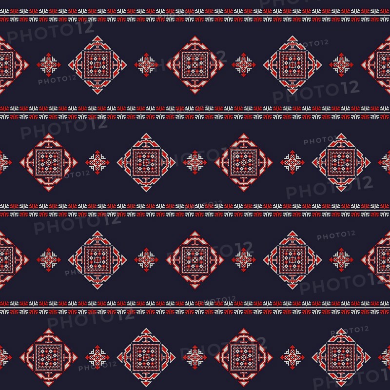 Romanian vector pattern inspired from traditional embroidery
