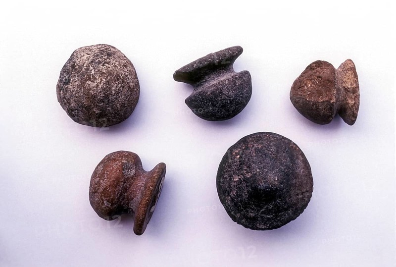 Terracotta ear ring seventh century A. D. Muttam near Coimbatore