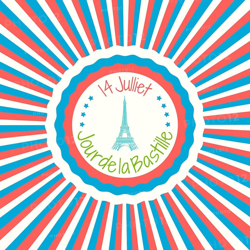 Bastille Day greeting card