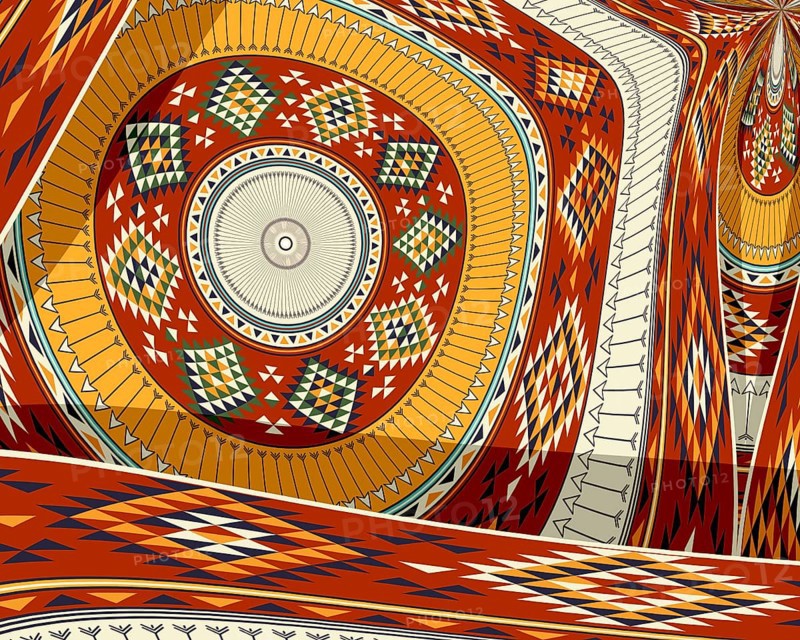 American indian decorative background