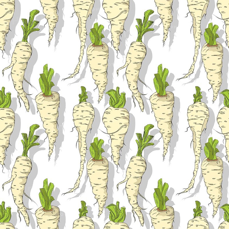 Parsnip roots repeating pattern