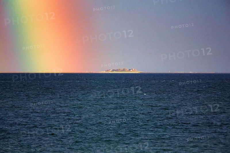 View of the sea in the evening