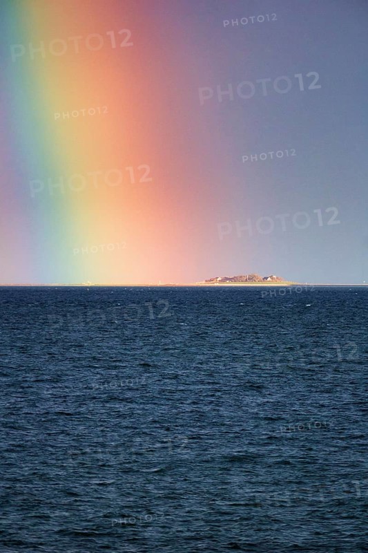View of the sea in the evening