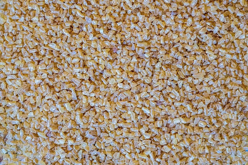 Macro view of bulgur