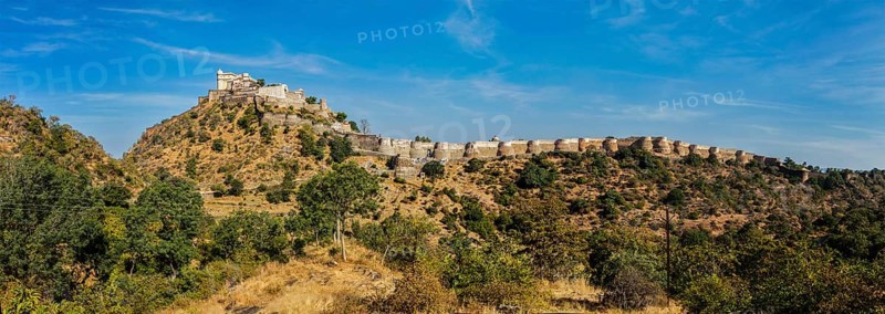 Panorama of Kumbhalgrh fort. Rajasthan