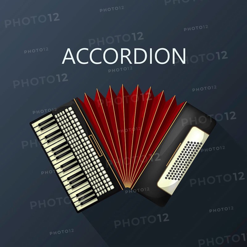 Accordion icon in colors