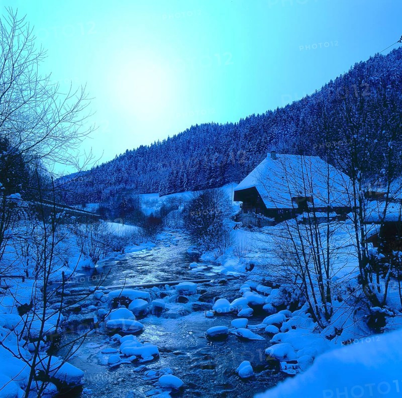 Winter evening mood