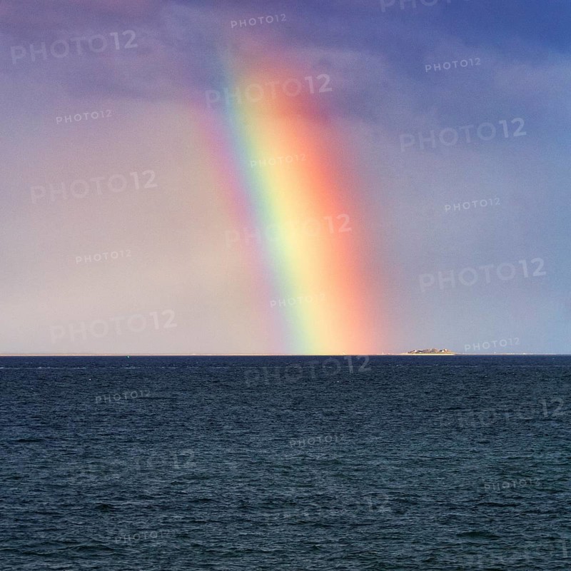 View of the sea in the evening