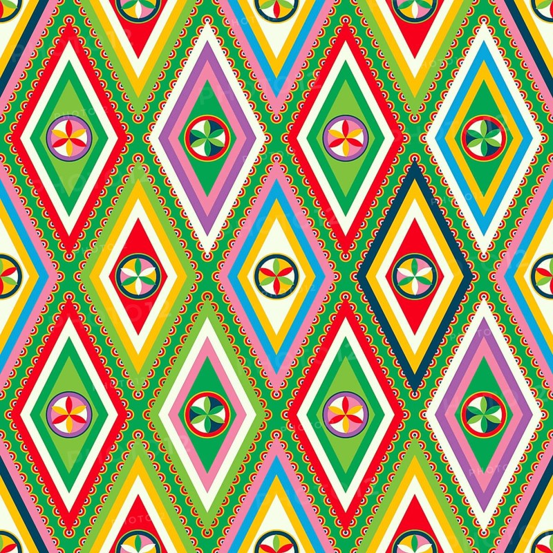 Najdi style vector seamless pattern