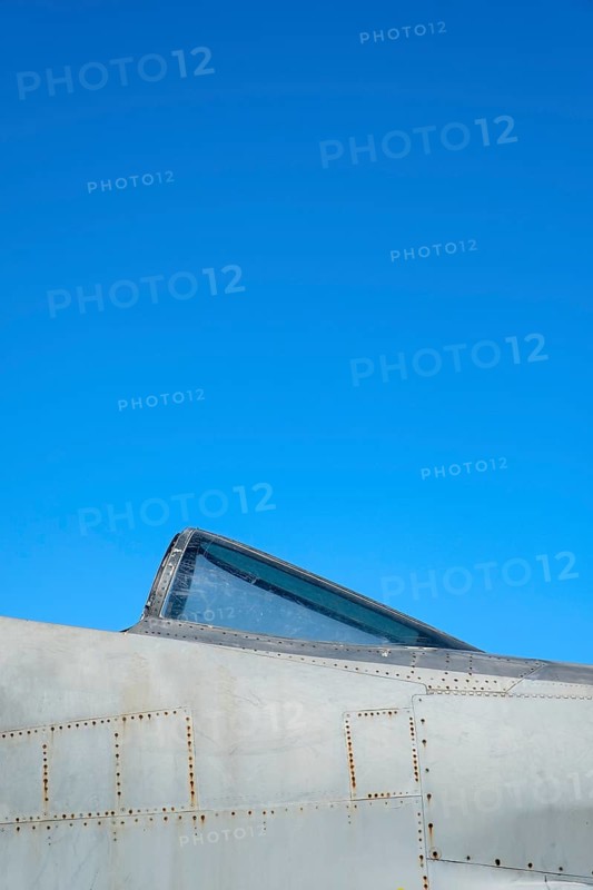 Side and detail view of airplane cabin