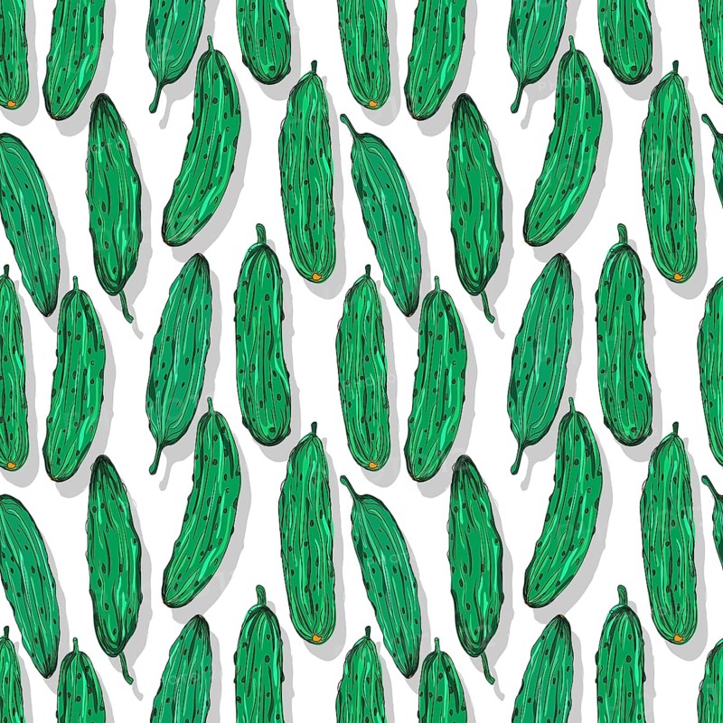 Cucumbers repeating pattern