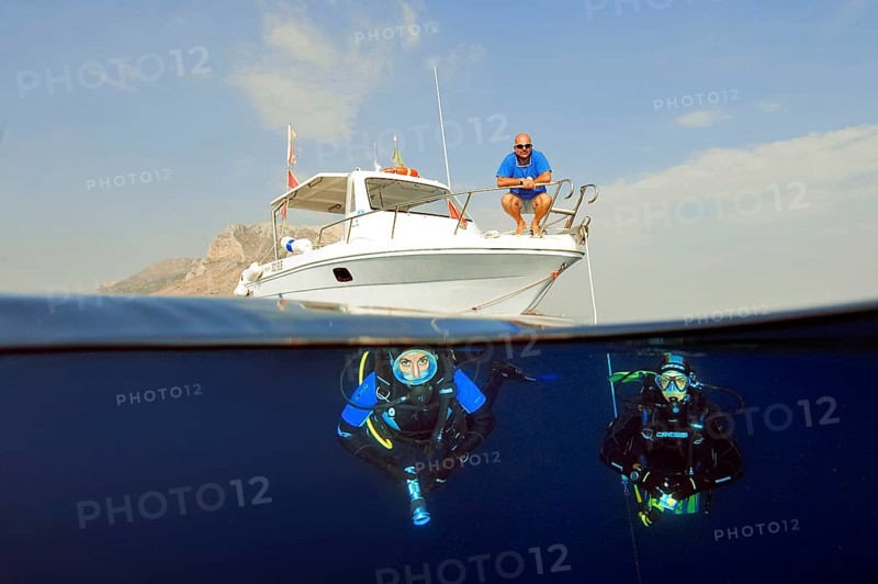 Diver underwater