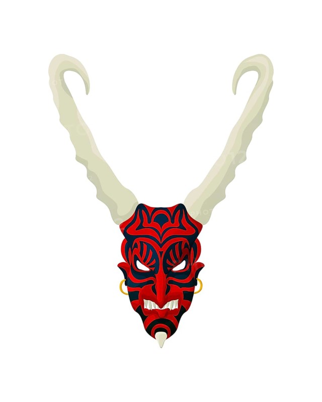 Vector tribal mask