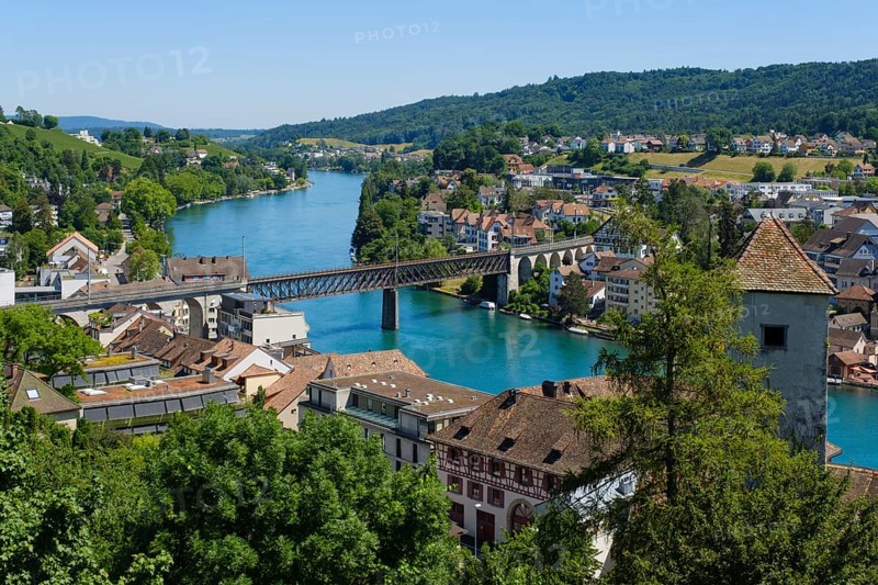 View of the town and the Rhine from the Munot town fortress