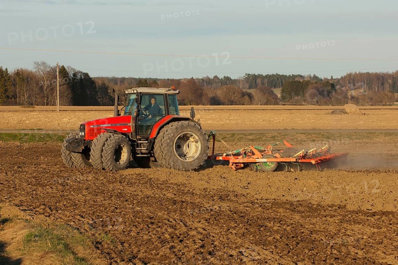 Massey Fergusson 6290 tractor with harrows