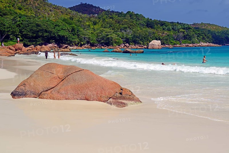 Anse Lazio in the evening