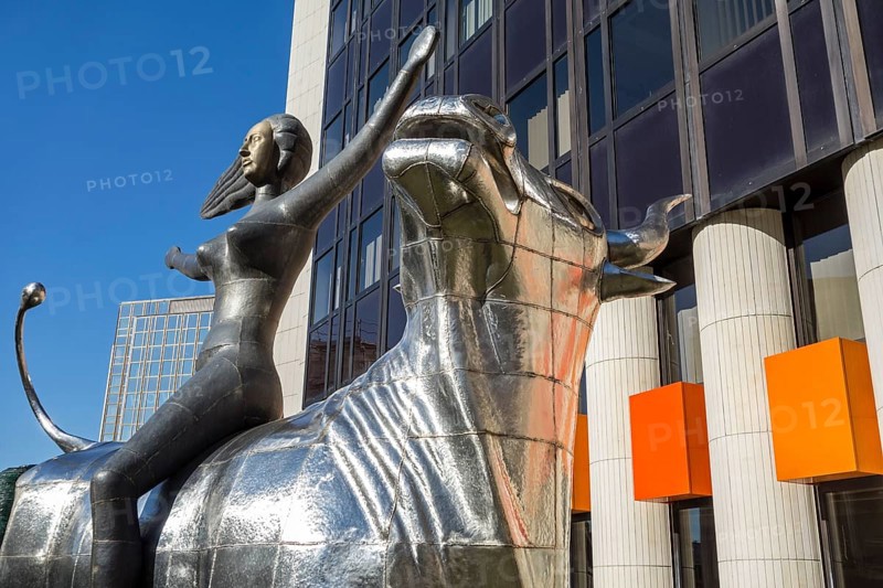 The sculpture The Removal of Europa in front of the headquarters of the Council of Europe