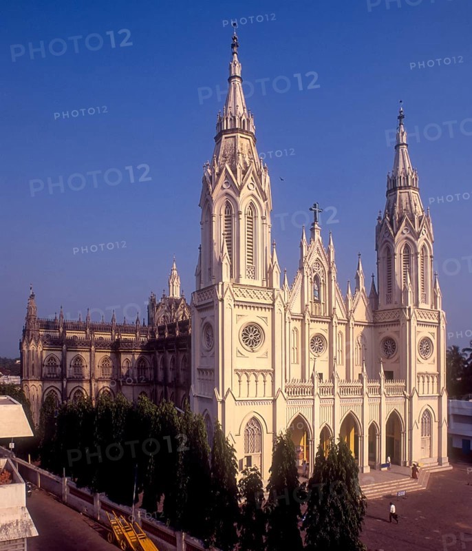 Basilica of our lady of dolours built in 1925 in Thrissur or Trichur