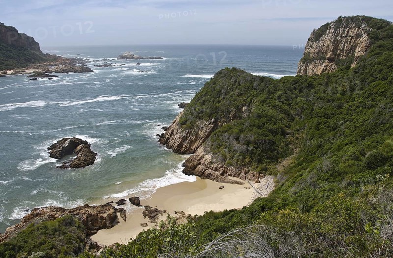 View of coastline and cliffs