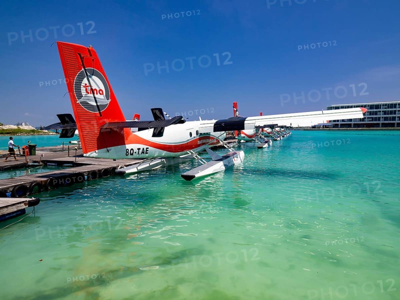 Pontoon with seaplanes