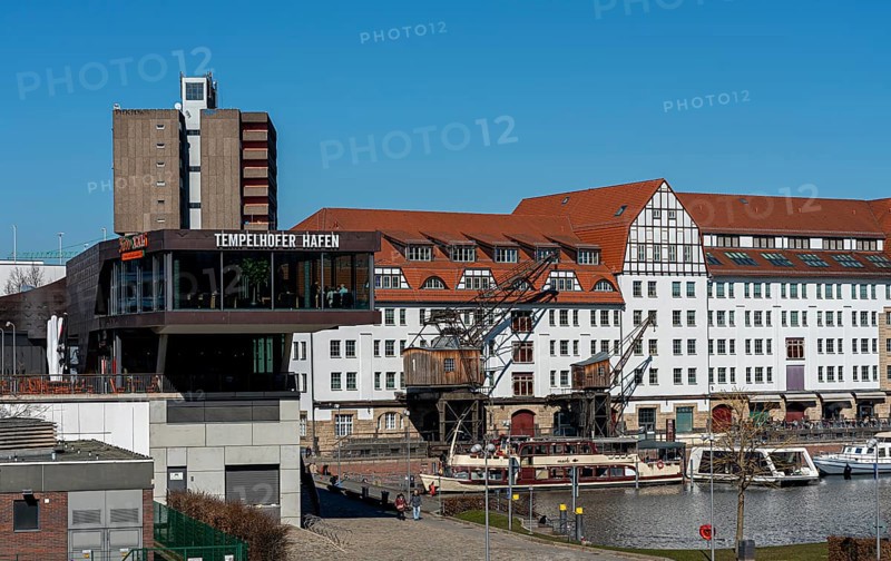 Shopping centre at the old industrial site of Tempelhofer Hafen