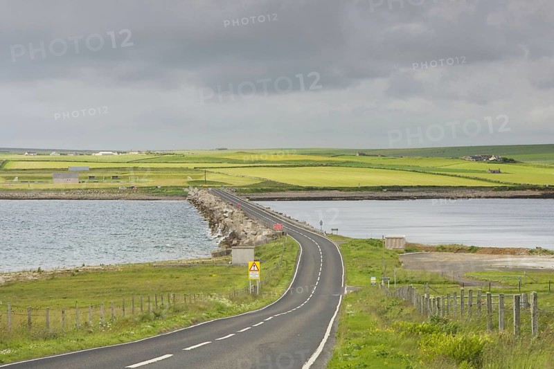 Road on causeway linking islands
