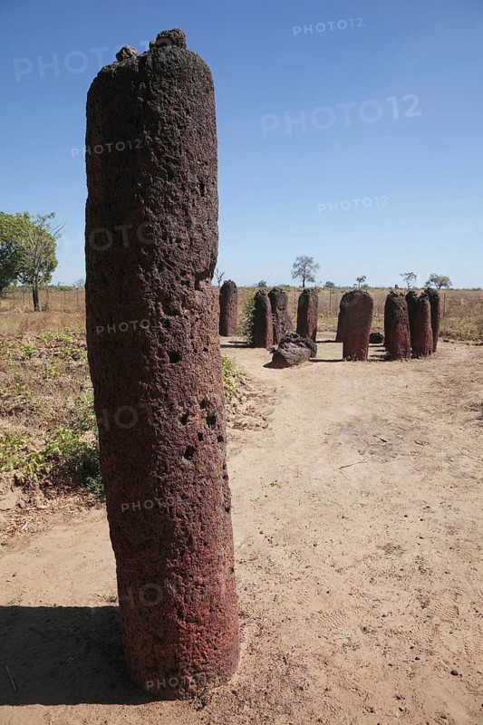 Stones marking burial site