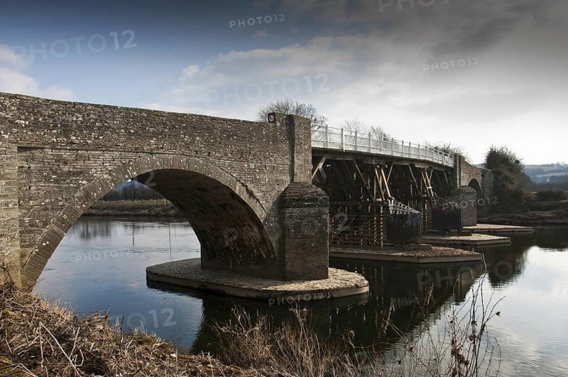 Toll bridge over the river