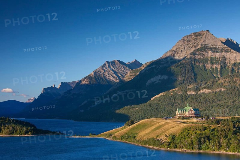 Upper Waterton Lake with Prince of Wales Hotel