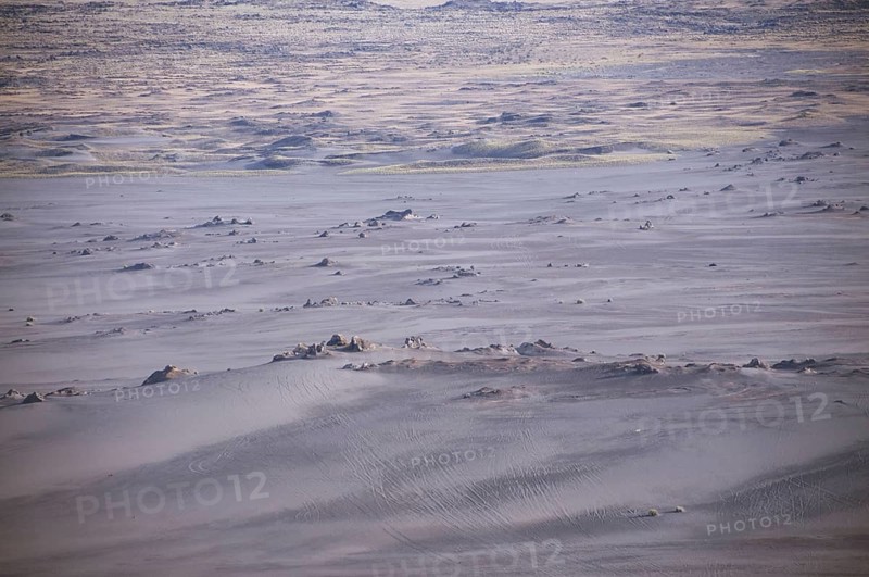 Sand plain surrounding volcanoes
